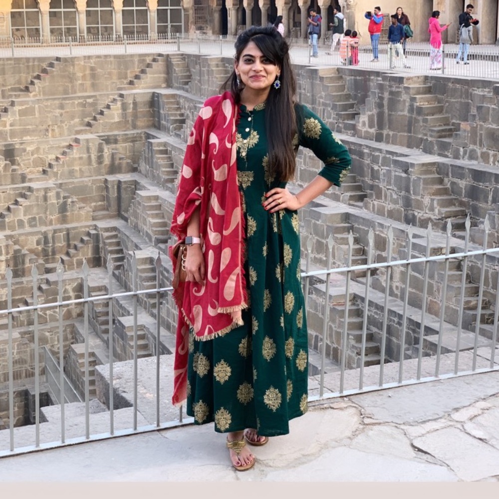 Green long kurta/ tunic